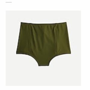 Jcrew high waist bikini bottom small safari
